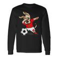 Dabbing Dog Marocco Calcio Tifosi Jersey Marocco Calcio Arte Maglietta a maniche lunghe Ideas de regalos