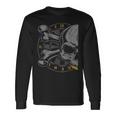 Dart Skull And Dartboard Retro Dart Langarmshirts Geschenkideen