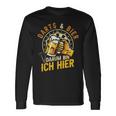 Darts Und Bier Darum Bin Ich Hier Dartspieler Dart Langarmshirts Geschenkideen