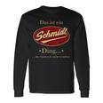 Das Ist Ein Schmidt Ding Family Langarmshirts Geschenkideen