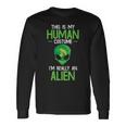 Das Ist Mein Menschensch Costume Alien Alien Langarmshirts Geschenkideen