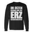 Ddr Ossi Erzgebirge Im Osten Geboren Auf Erz Heranwursen In East Langarmshirts Geschenkideen