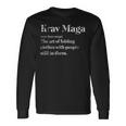 Definition Krav Maga Langarmshirts Geschenkideen