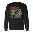 Der Mann Der Mythos The Neighbors Der Nächbar Die Legende N Langarmshirts Geschenkideen