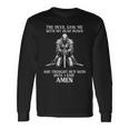 The Devil Saw Me With My Head Down And Thought He'd Won Mens Long Sleeve T-Shirt Gifts ideas