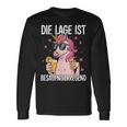 Die Lage Ist Besäufniserregend Saying Party Outfit Langarmshirts Geschenkideen