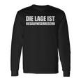 Die Lage Ist Besäufniserregend Sayings Langarmshirts Geschenkideen