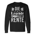 Die Legende Geht In Rentner The Legend Goes Langarmshirts Geschenkideen