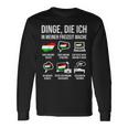 Dinge In Meiner Freizeit Heimat Hungary Langarmshirts Geschenkideen