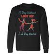 Divertente Danza Lindy Hop Maglietta a maniche lunghe Ideas de regalos