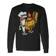 Divertente Marijuana Cannabis Joint & Fire Train I Thc Weed Maglietta a maniche lunghe Ideas de regalos