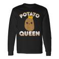 Divertente Patata Carino Stile Kawaii Sorridente Regina Di Patate Maglietta a maniche lunghe Ideas de regalos