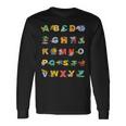 Donna Camicia Abc Rhyming Animal Alphabet Per Bambini Con Collo A Maglietta a maniche lunghe Ideas de regalos