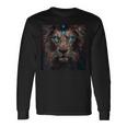 Donna Lion Con Segno Zodiacale Leone Regalo Uomo E Donna Con Collo A Maglietta a maniche lunghe Ideas de regalos