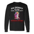 Du Denkst Ich Bin Klein Lieb Und Nett Cute Unicorn Langarmshirts Geschenkideen