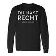 Du Hast Recht Wenig Ahnung Langarmshirts Geschenkideen