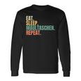 Eat Sleep Muzzle Repeat Langarmshirts Geschenkideen