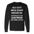 Electrician Electronics Engineer Electrical Engineering Langarmshirts Geschenkideen