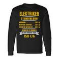 Elektriker Stundenlohn Stundensatz Langarmshirts Geschenkideen