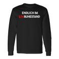 Endlich Im Unruhestand Senior Retiree Langarmshirts Geschenkideen