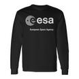 Esa European Space Agency Logo Bianco Maglietta a maniche lunghe Ideas de regalos