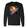 Espacio Motivo Galaxia Planeta Sol Universo Sistema Solar Camiseta de manga larga Ideas de regalos