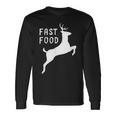 Fast Food Divertente Cacciatore Di Cervi Caccia Maglietta a maniche lunghe Ideas de regalos