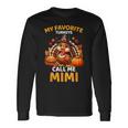 My Favorite Turkeys Call Me Mimi Thanksgiving Long Sleeve T-Shirt Gifts ideas