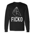 Ficko Hand Sign Italian Gesture Langarmshirts Geschenkideen