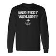 Who Fiert LosesIntage Boat & Sail Langarmshirts Geschenkideen