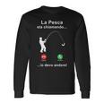 Fishing Pescatori A Mosca La Pesca Fisher Pescatore Maglietta a maniche lunghe Ideas de regalos