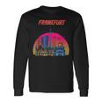 Frankfurt Retro Skyline Frankfurt Am Main Langarmshirts Geschenkideen