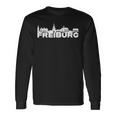 Freiburg Deutschland Skyline Silhouette Outline Sketch S Langarmshirts Geschenkideen