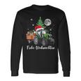 Fröhliche Weihnachten Santa Tractor Bauer Fährt Christmas Langarmshirts Geschenkideen