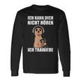 Bodybuilding Ich Kann Dich Nicht Hören Ich Langarmshirts Geschenkideen