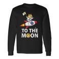Dogecoin To The Moon Space Suite Doge Coin Maglietta a maniche lunghe Ideas de regalos