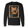 Ginger Cat Ramen Japanese Graphic Kawaii Anime Long Sleeve T-Shirt Gifts ideas