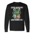 Guten Morgen Ganz Dünnes Eis Frog Motif Langarmshirts Geschenkideen