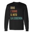 Italian First Name Rino Maglietta a maniche lunghe Ideas de regalos