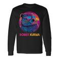 Retro Synthwave Bober Bóbr Kurwa Internet Meme Flannelette Langarmshirts Geschenkideen