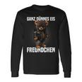 Ganz Dünnes Eis Freundchen Teddy Bear Annoyed Slogan Langarmshirts Geschenkideen