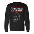 Gatto Senza Figli Lady 2024 Amante Gatto Divertente Maglietta a maniche lunghe Ideas de regalos