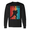 Giocatore Di Hockey Su Ghiaccio Colorato Hockey Lover Retrò Maglietta a maniche lunghe Ideas de regalos