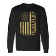 Golden Color Usa Flag Trump President Inauguration Day 2025 Long Sleeve T-Shirt Gifts ideas