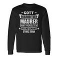 Gott Erschuf Den Maurer Construction Site Langarmshirts Geschenkideen