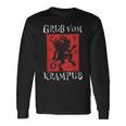 Greetingsom Krampus Santa Claus Kramperl Perchten Krampus S Langarmshirts Geschenkideen