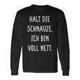 Halt Dein Maul Ich Binollnett Nett Cheek Langarmshirts Geschenkideen