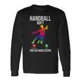 Handballer Sport Handball Ruft Und Ich Muss Gehen Langarmshirts Geschenkideen