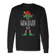 Hawaii-Elfenhemd Lustige Familie Passende Gruppe Weihnachtselfe Langarmshirts Geschenkideen