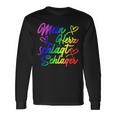 My Heart Beats Schlager Lgbtq Pride Gay Lesbian Queer Langarmshirts Geschenkideen